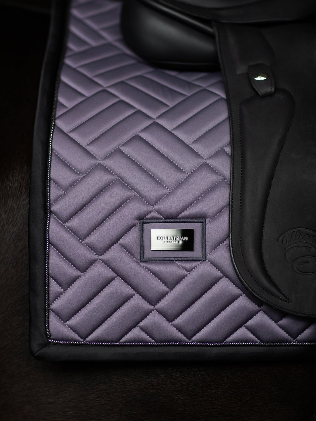 Equestrian Stockholm Dressage Saddle Pad Modern Dark Violet - Dressage Saddle Pad - Kingdom Equestrian
