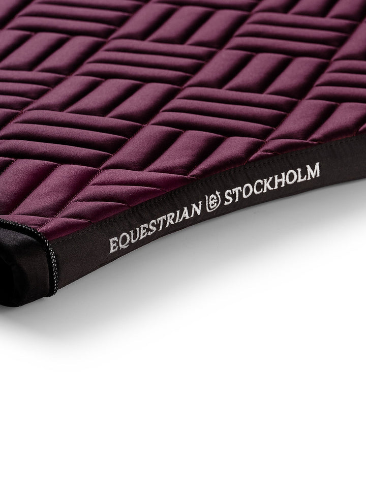 Equestrian Stockholm Dressage Saddle Pad Modern Purple Night - Dressage Saddle Pad - Kingdom Equestrian