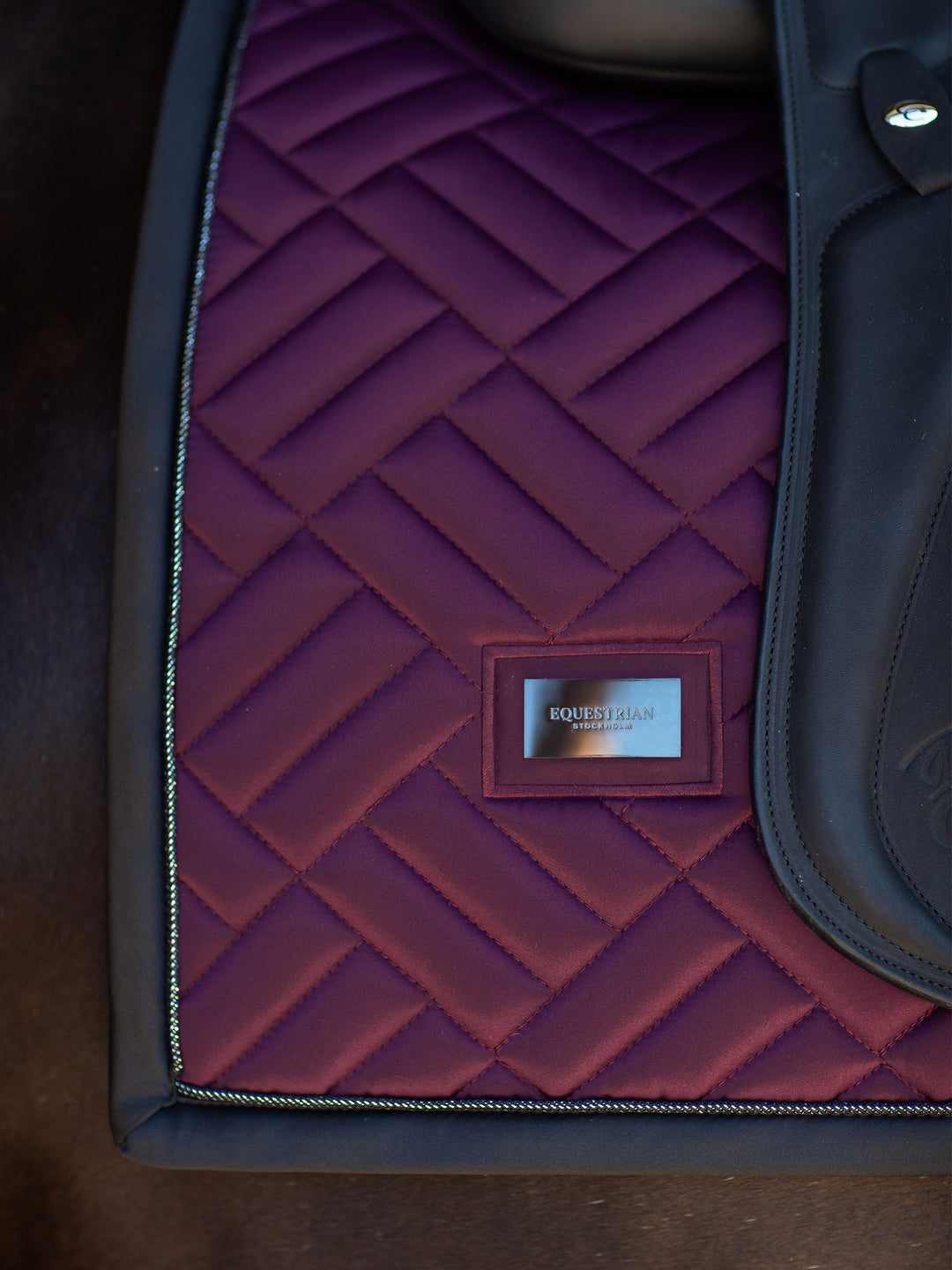 Equestrian Stockholm Dressage Saddle Pad Modern Purple Night - Dressage Saddle Pad - Kingdom Equestrian