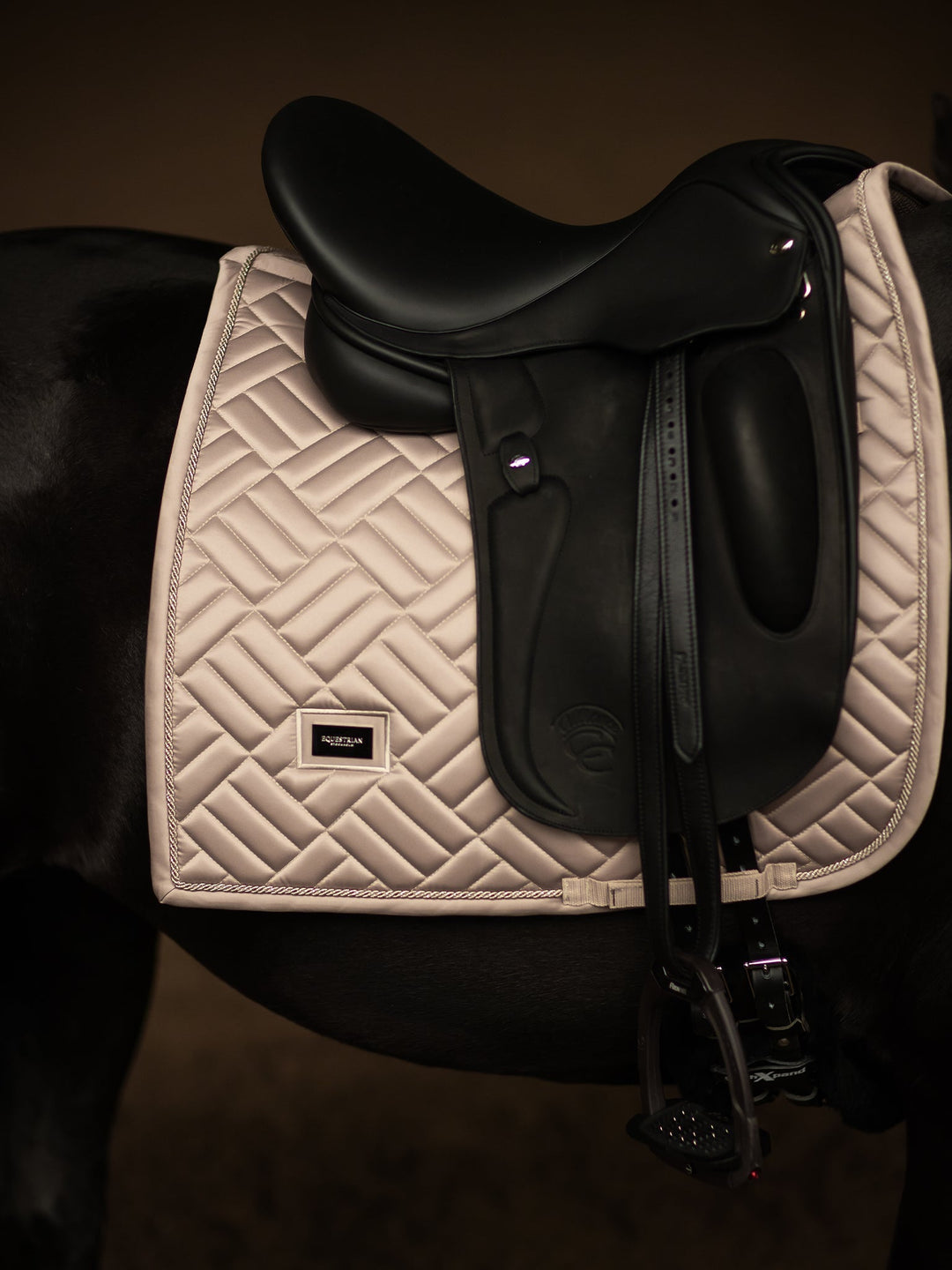Equestrian Stockholm Dressage Saddle Pad Modern Sand - Dressage Saddle Pad - Kingdom Equestrian