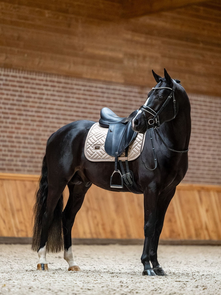 Equestrian Stockholm Dressage Saddle Pad Modern Sand - Dressage Saddle Pad - Kingdom Equestrian