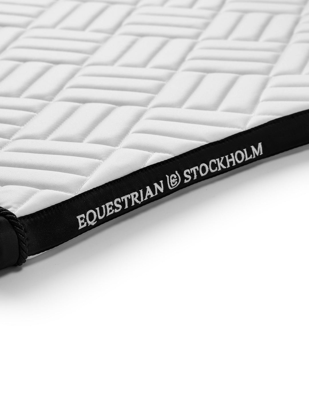 Equestrian Stockholm Dressage Saddle Pad Modern White Black Edition - Dressage Saddle Pad - Kingdom Equestrian
