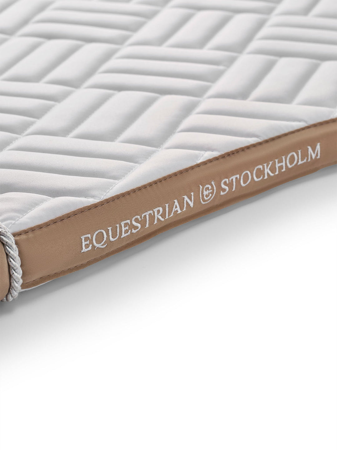 Equestrian Stockholm Dressage Saddle Pad Modern White Sand - Dressage Saddle Pad - Kingdom Equestrian