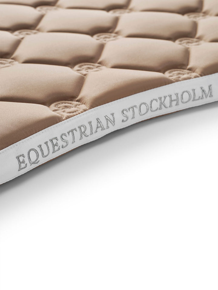 Equestrian Stockholm Dressage Saddle Pad Sand - Dressage Saddle Pad - Kingdom Equestrian