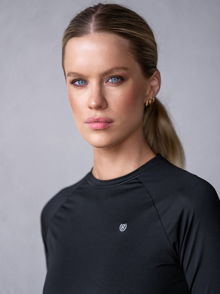 Equestrian Stockholm Dynamic Base Layer Top Black - Top - Kingdom Equestrian