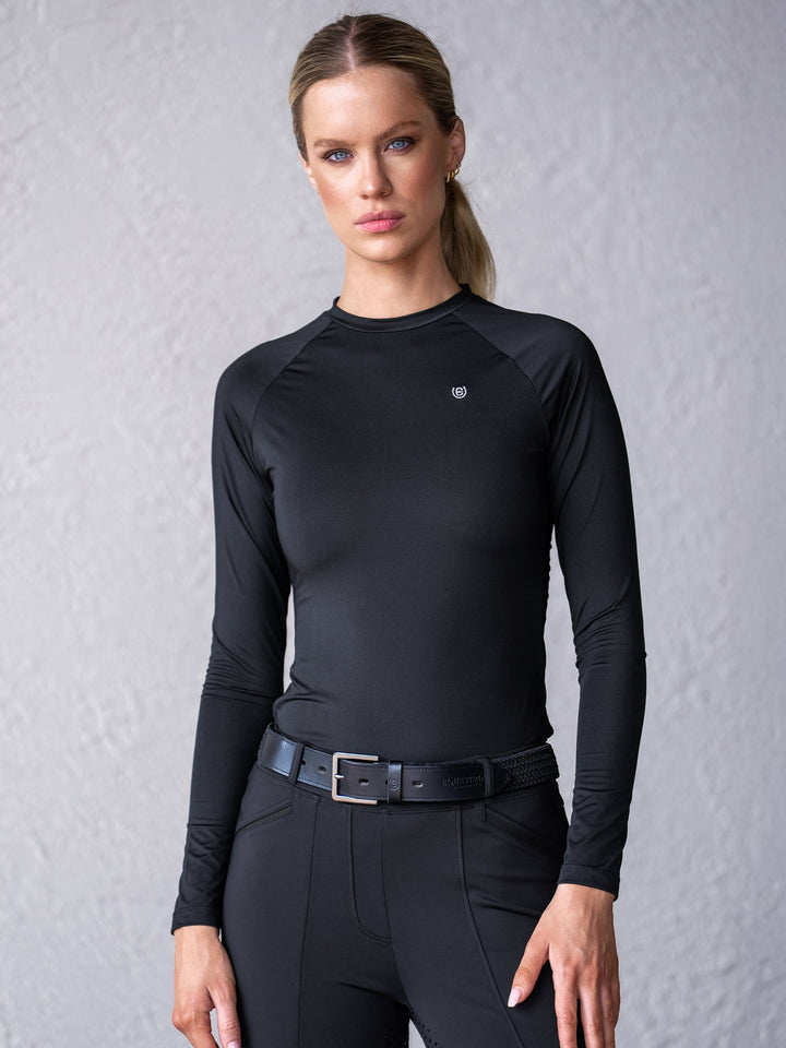 Equestrian Stockholm Dynamic Base Layer Top Black - Top - Kingdom Equestrian