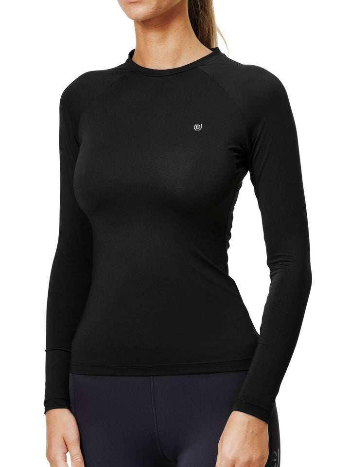 Equestrian Stockholm Dynamic Base Layer Top Black - Top - Kingdom Equestrian