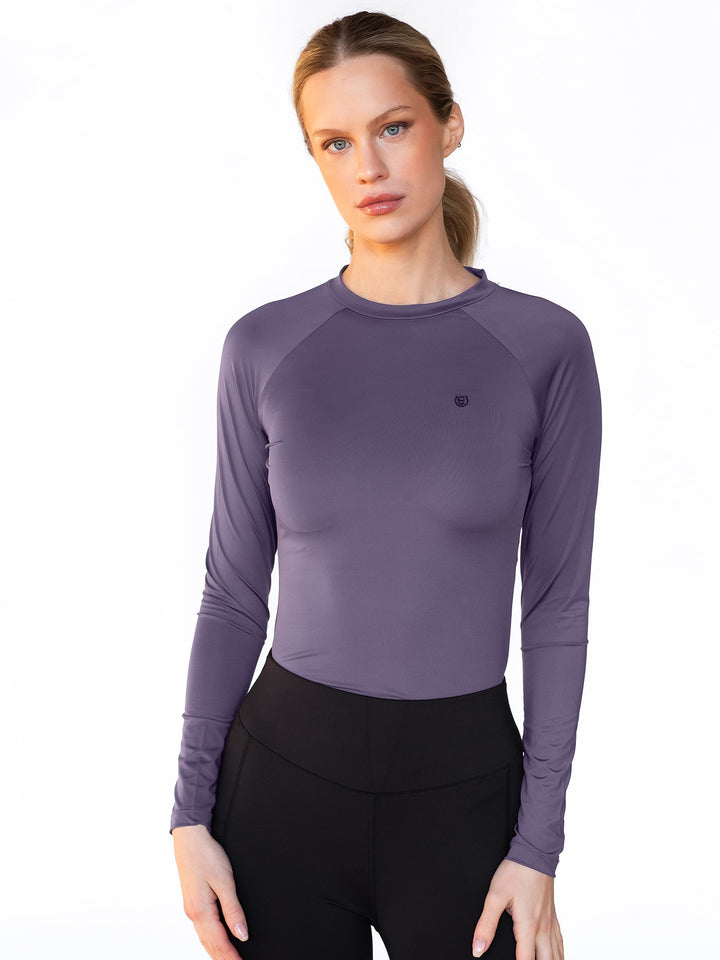 Equestrian Stockholm Dynamic Base Layer Top Dark Violet - Top - Kingdom Equestrian