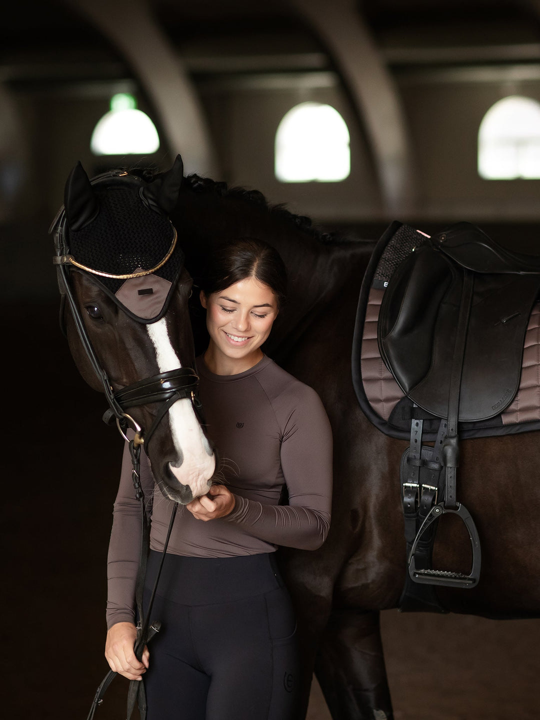Equestrian Stockholm Dynamic Base Layer Top Mocha - Top - Kingdom Equestrian