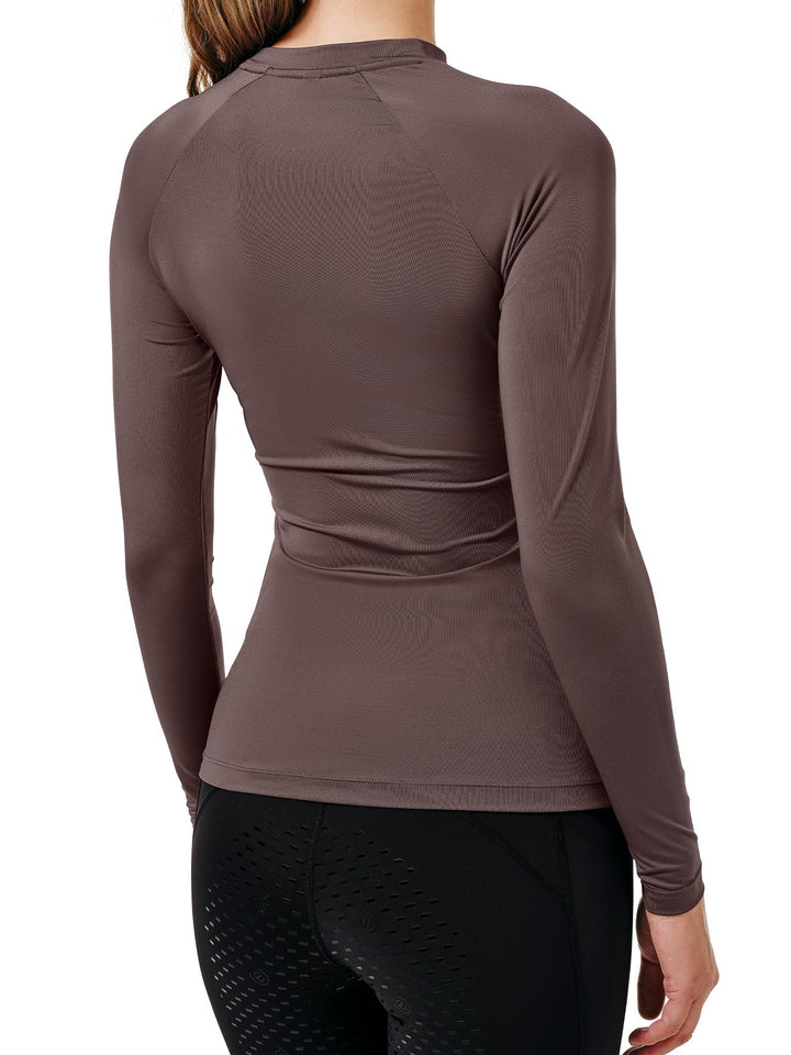 Equestrian Stockholm Dynamic Base Layer Top Mocha - Top - Kingdom Equestrian