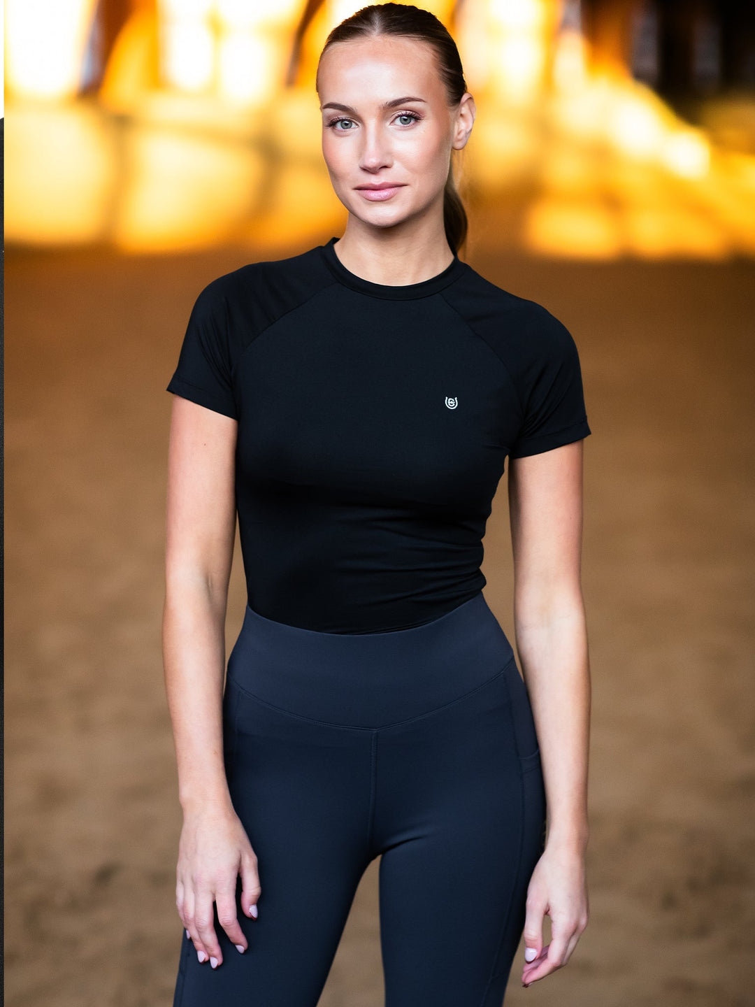 Equestrian Stockholm Dynamic Base Layer Top Short Sleeve Black - Top - Kingdom Equestrian