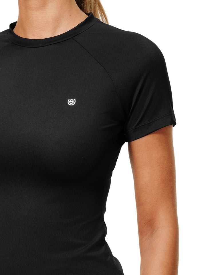 Equestrian Stockholm Dynamic Base Layer Top Short Sleeve Black - Top - Kingdom Equestrian