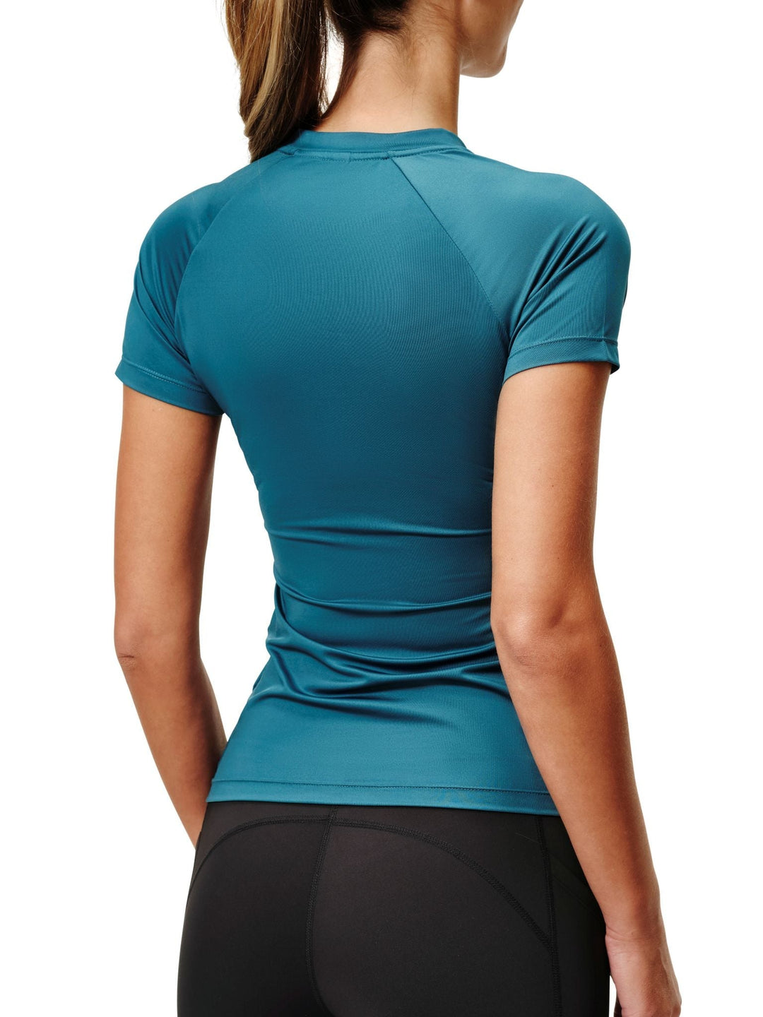 Equestrian Stockholm Dynamic Base Layer Top Short Sleeve Teal Blue - Top - Kingdom Equestrian
