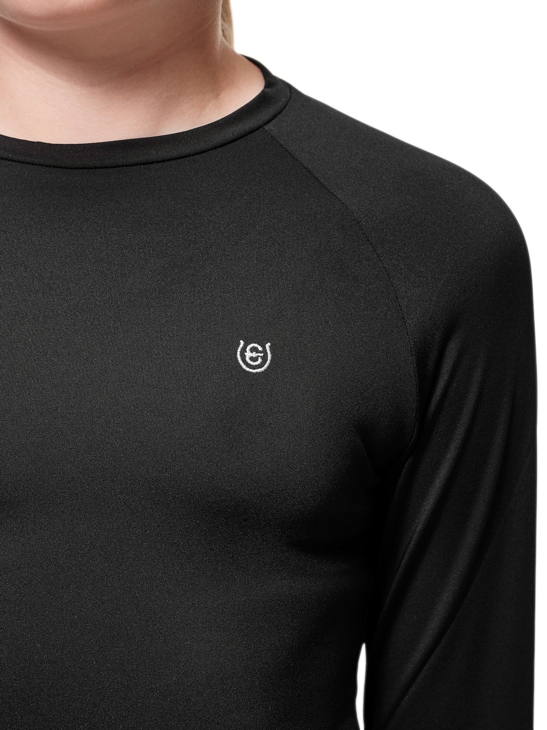 Equestrian Stockholm Dynamic Base Layer Top Young Rider Black - Dynamic Base Layer Top Young Rider - Kingdom Equestrian