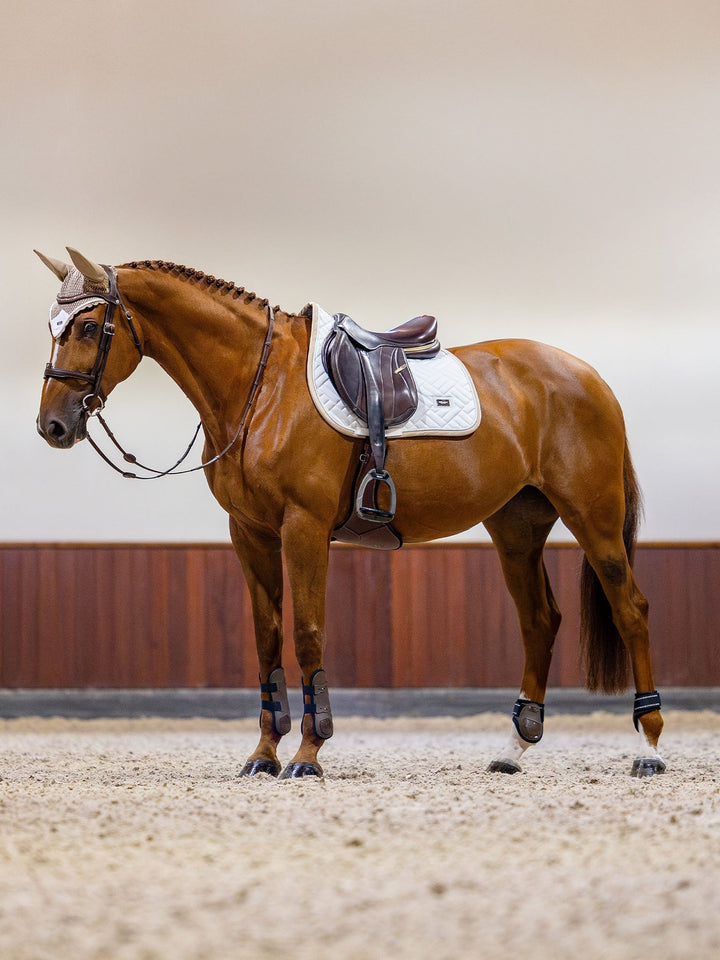 Equestrian Stockholm Ear Bonnet Sand - Ear Bonnet - Kingdom Equestrian