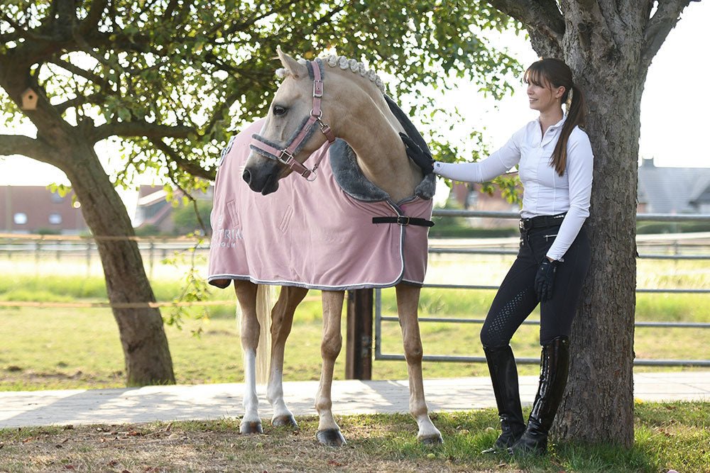 Equestrian Stockholm Fleece Blanket Fur Pink - Horse Blanket - Kingdom Equestrian