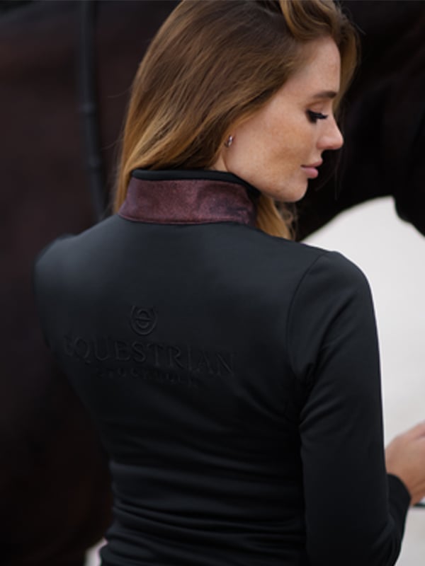 Equestrian Stockholm Fleece Jacket Mahogany Glimmer - Riding Jacket - Kingdom Equestrian