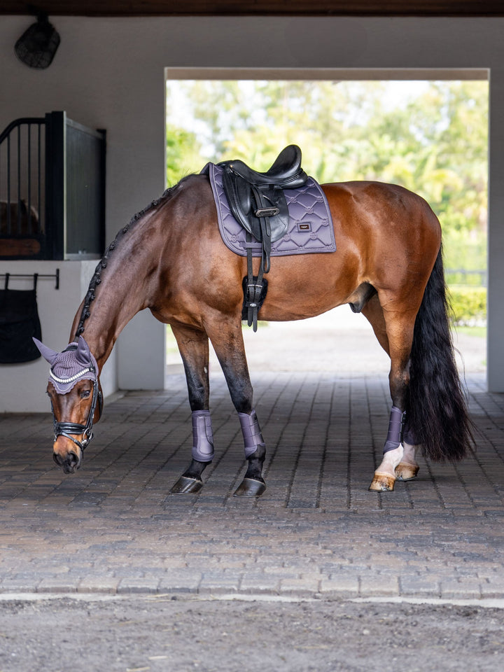 Equestrian Stockholm Fly Hood - Dark Violet - Fly Hood - Kingdom Equestrian