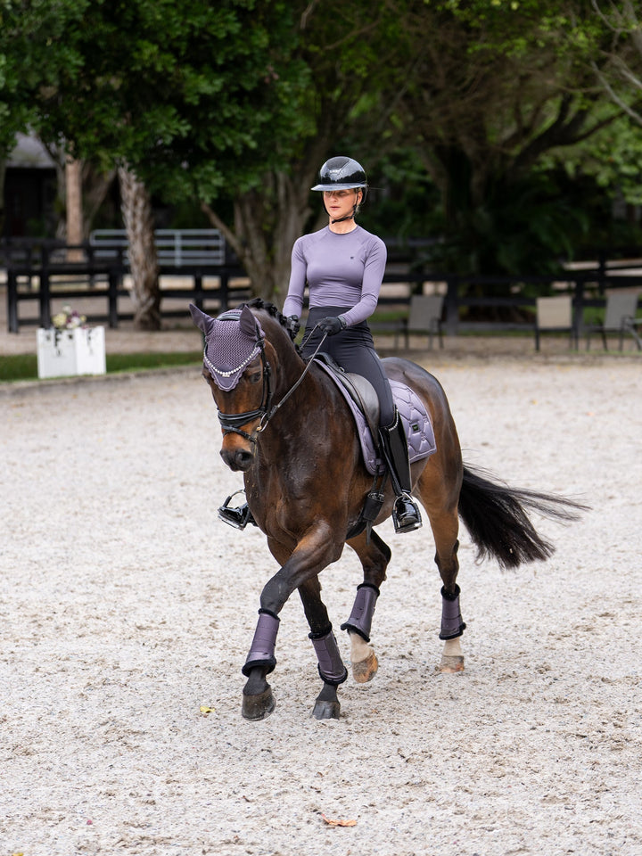 Equestrian Stockholm Fly Hood - Dark Violet - Fly Hood - Kingdom Equestrian