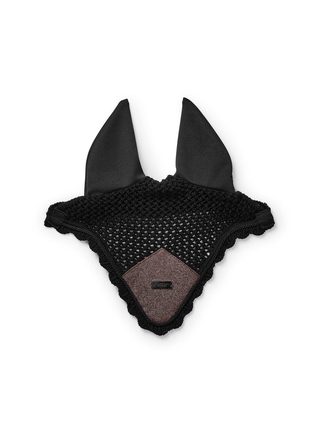 Equestrian Stockholm Fly Hood Mahogany Glimmer - Ear Bonnet - Kingdom Equestrian