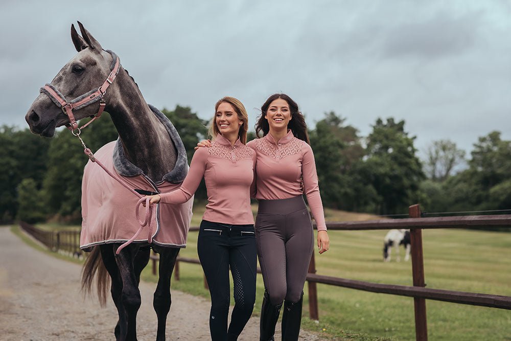 Equestrian Stockholm Fur Halter &amp; Lead Rope Pink - Halter - Kingdom Equestrian