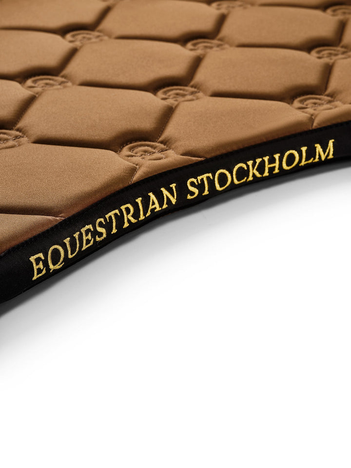 Equestrian Stockholm Jump Saddle Pad Golden Brass - Jump Saddle Pad - Kingdom Equestrian