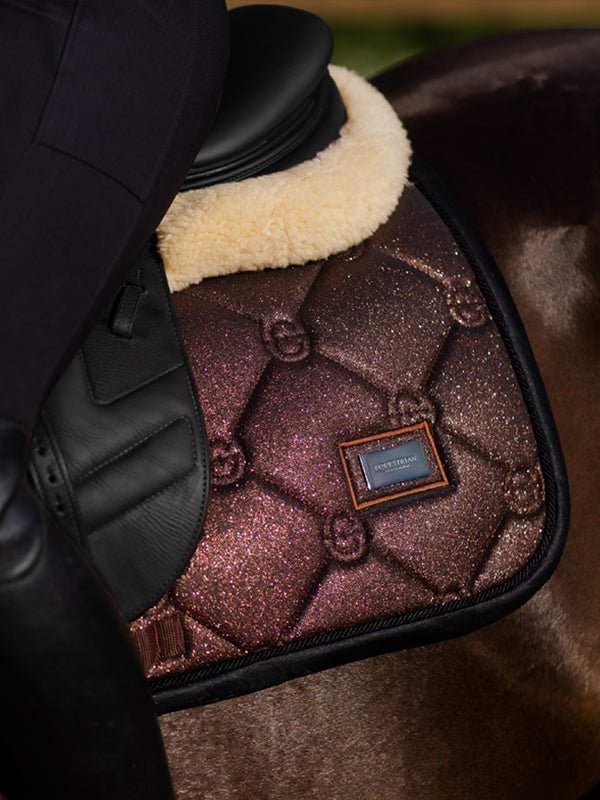 Equestrian Stockholm Jump Saddle Pad Mahogany Glimmer - Jump Saddle Pad - Kingdom Equestrian