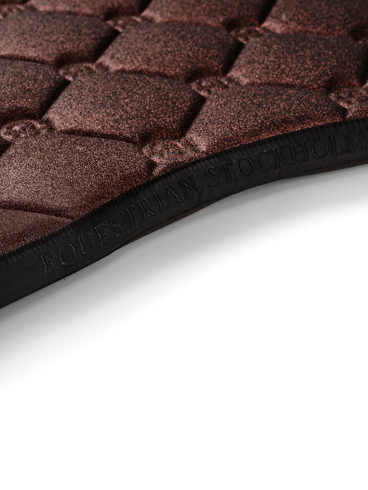 Equestrian Stockholm Jump Saddle Pad Mahogany Glimmer - Jump Saddle Pad - Kingdom Equestrian