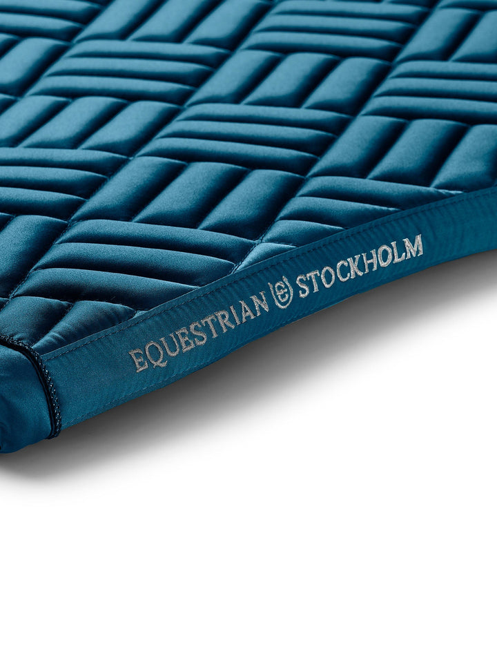 Equestrian Stockholm Jump Saddle Pad Modern Teal Blue - Jump Saddle Pad - Kingdom Equestrian