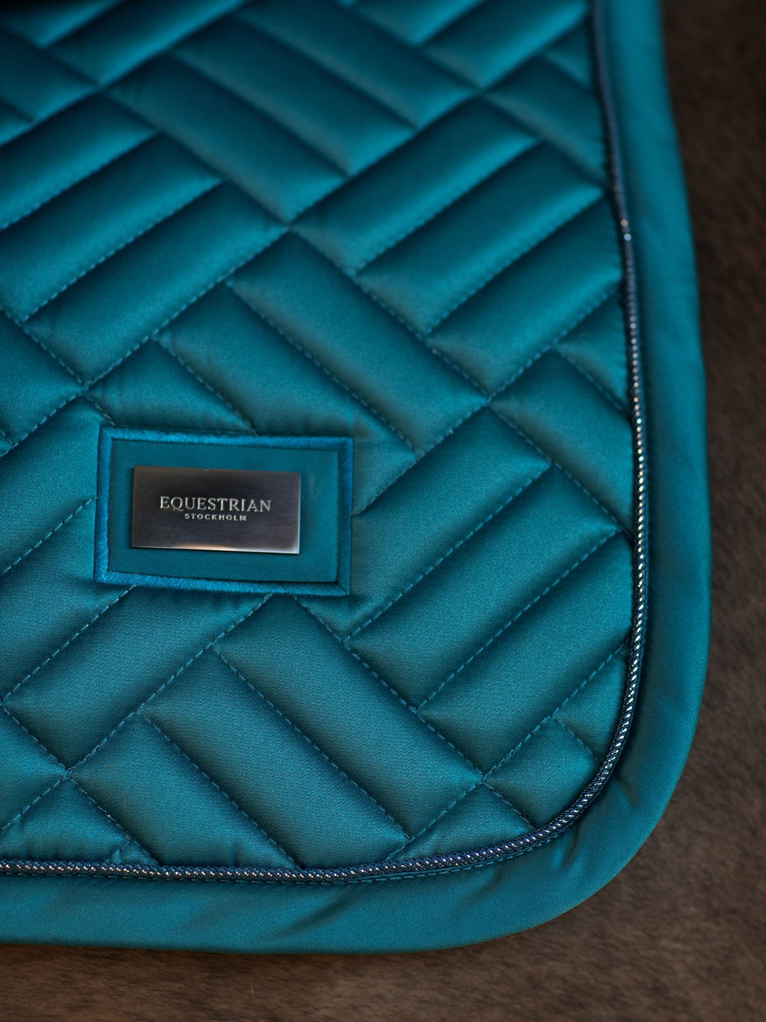 Equestrian Stockholm Jump Saddle Pad Modern Teal Blue - Jump Saddle Pad - Kingdom Equestrian