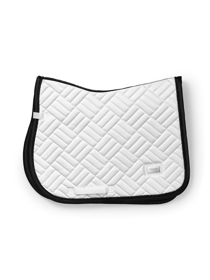 Equestrian Stockholm Jump Saddle Pad Modern White Black Edition - Jump Saddle Pad - Kingdom Equestrian