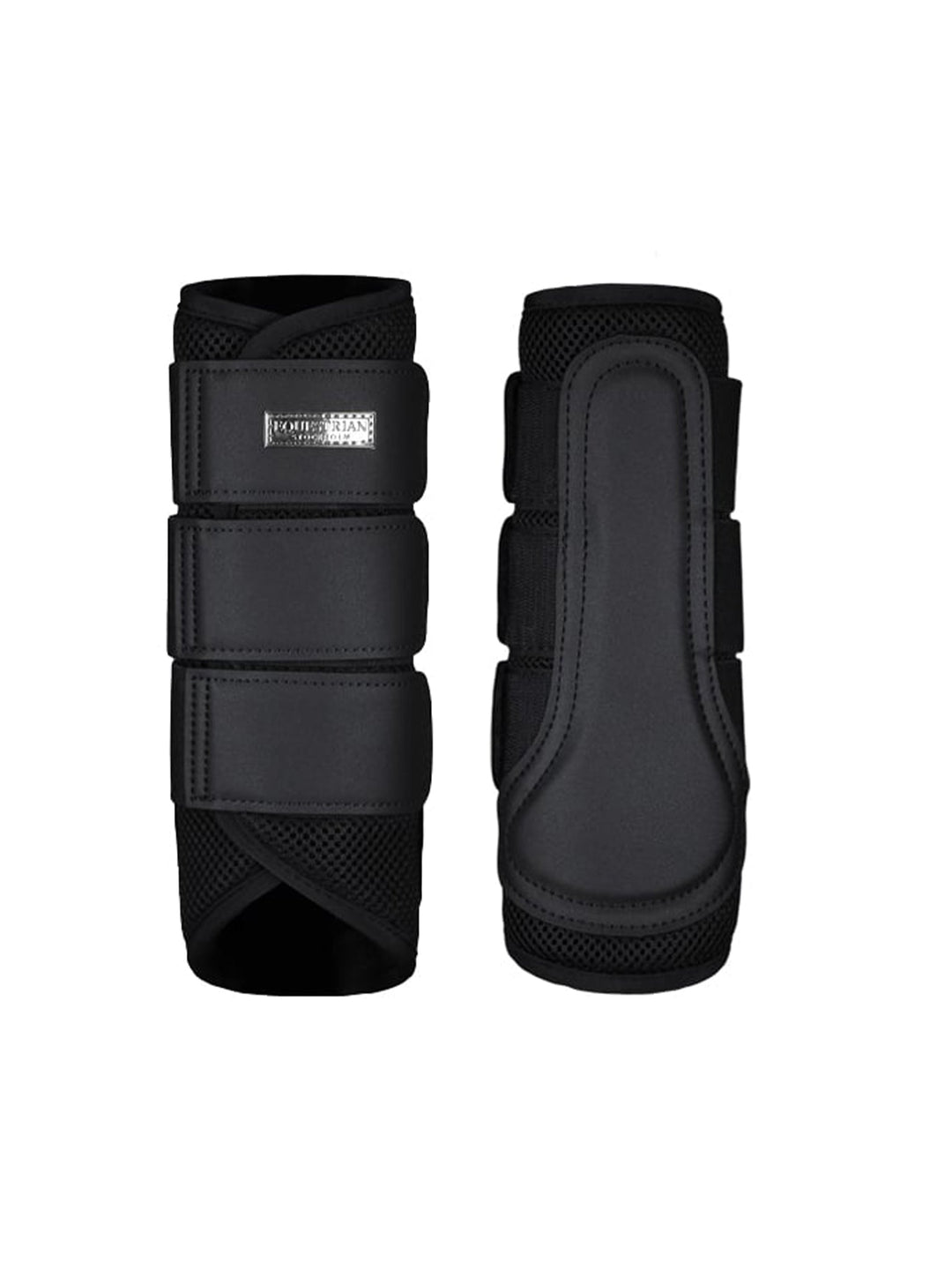 Equestrian Stockholm Mesh Brushing Boots Black Edition - Brushing Boots - Kingdom Equestrian