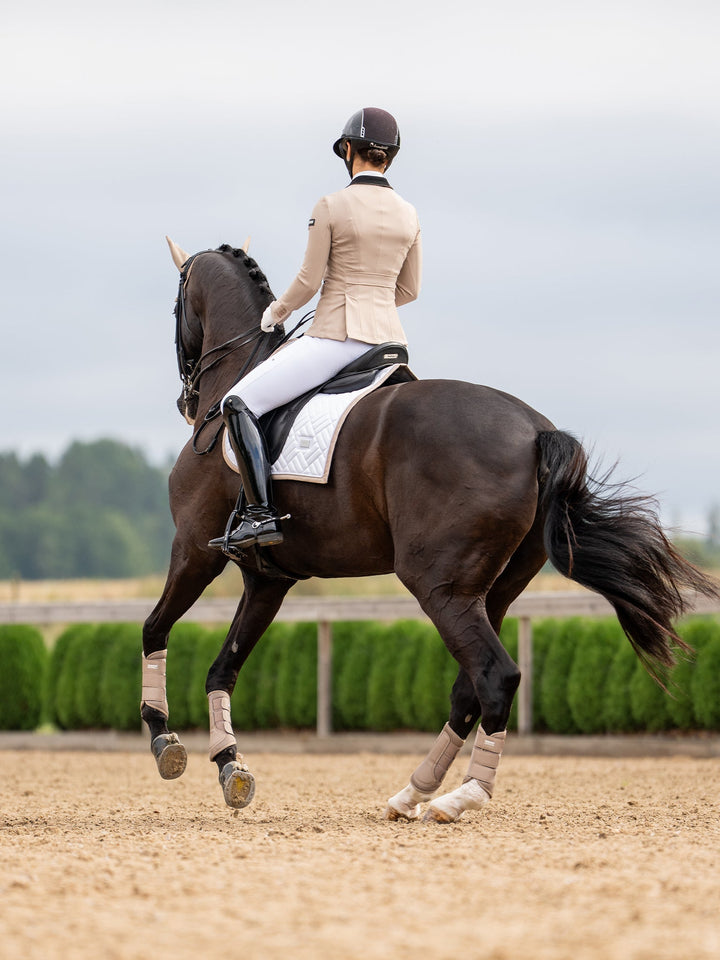 Equestrian Stockholm Mesh Brushing Boots Sand - Brushing Boots - Kingdom Equestrian