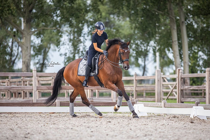 Equestrian Stockholm Polo Wraps Crystal Grey - Polo Wraps - Kingdom Equestrian