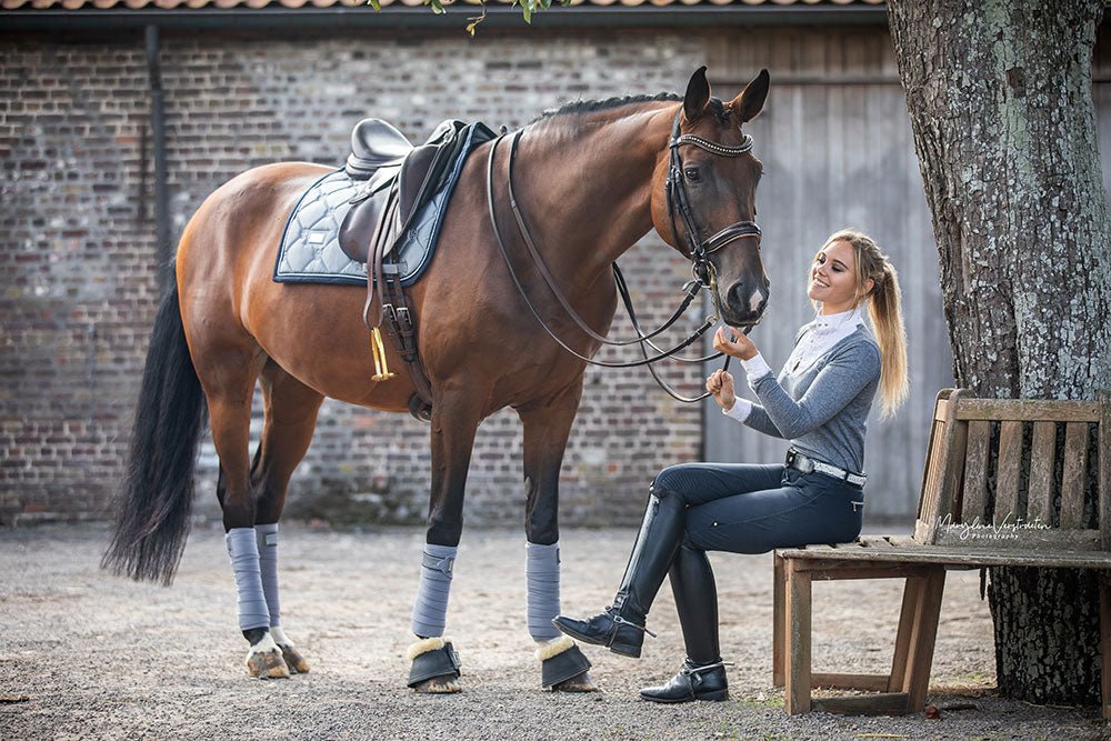 Equestrian Stockholm Polo Wraps Crystal Grey - Polo Wraps - Kingdom Equestrian