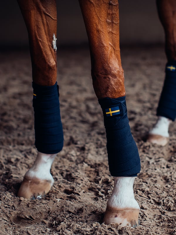 Equestrian Stockholm Polo Wraps Sweden Nation Navy - Polo Wraps - Kingdom Equestrian
