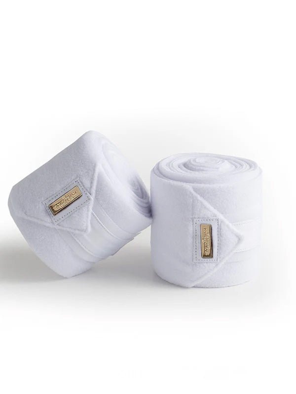 Equestrian Stockholm Polo Wraps White Perfection Gold - Polo Wraps - Kingdom Equestrian