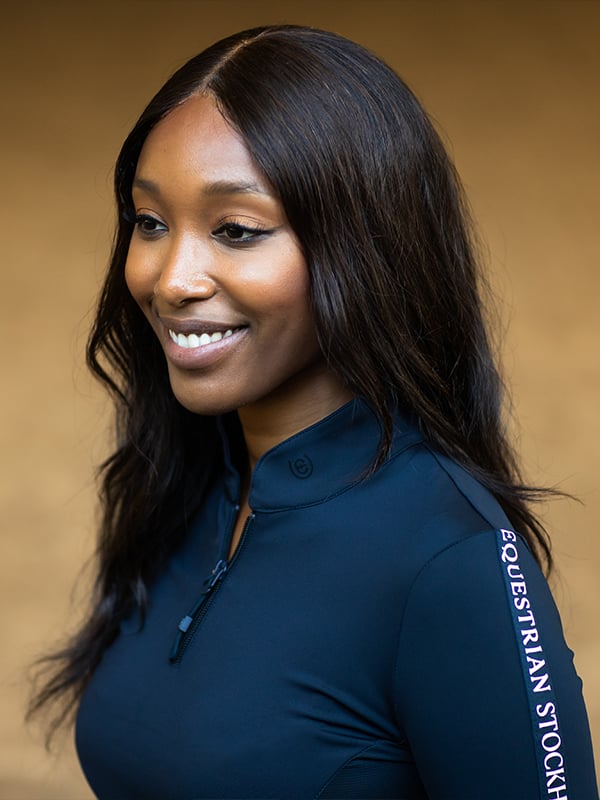 Equestrian Stockholm Power Top Modern Tech Navy - Top - Kingdom Equestrian