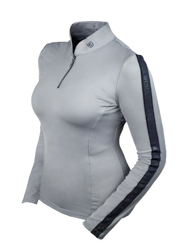 Equestrian Stockholm Reflective Power Top Luminous Black - Top - Kingdom Equestrian