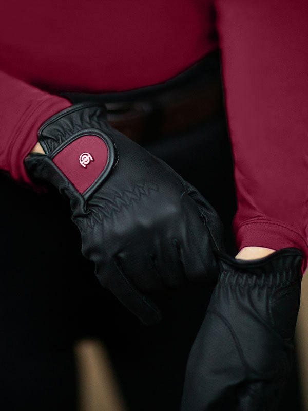 Equestrian Stockholm Riding Gloves Motion Bordeaux - Riding Gloves - Kingdom Equestrian