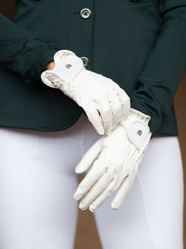 Equestrian Stockholm Riding Gloves Motion White - Riding Gloves - Kingdom Equestrian