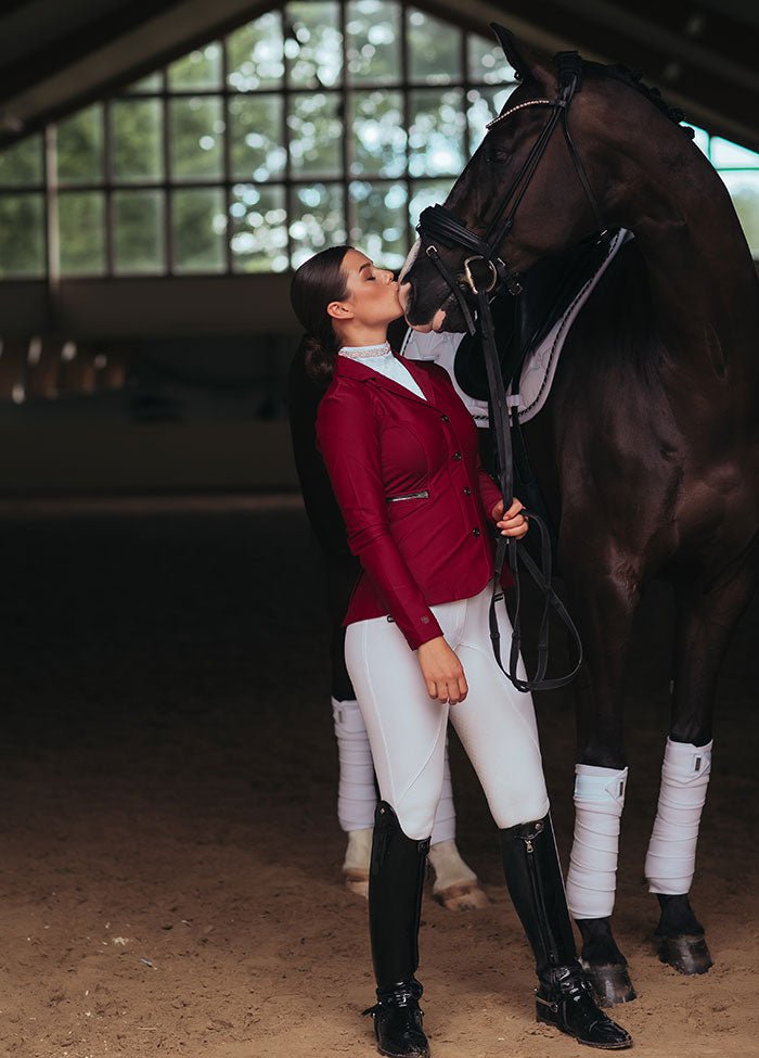 Equestrian Stockholm Riding Stock Crystal - Stock Tie - Kingdom Equestrian