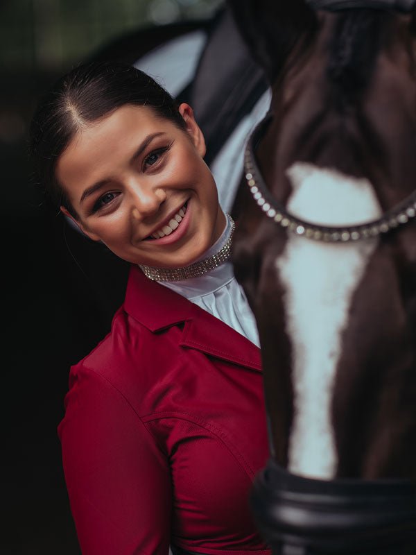 Equestrian Stockholm Riding Stock Crystal - Stock Tie - Kingdom Equestrian