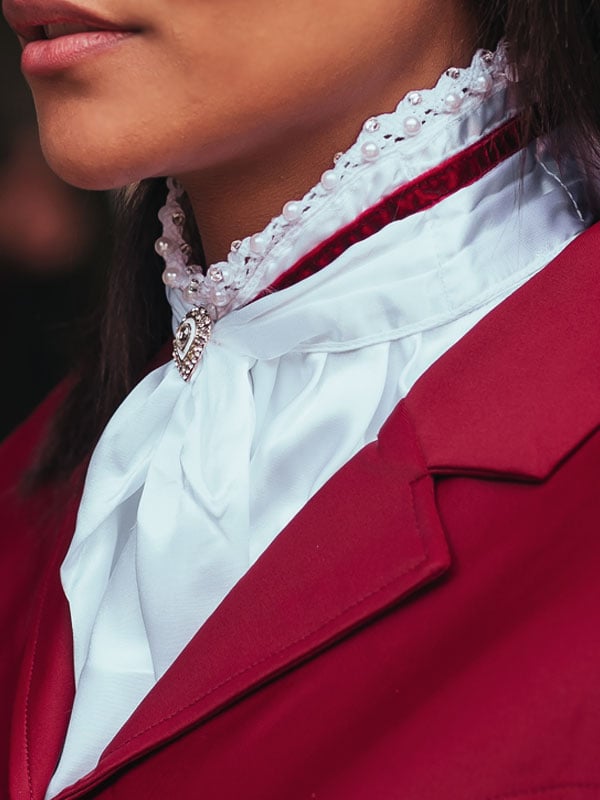 Equestrian Stockholm Riding Stock Queen Bordeaux - Stock Tie - Kingdom Equestrian