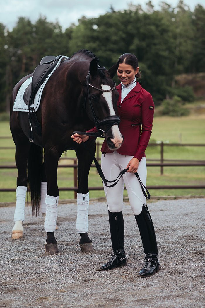 Equestrian Stockholm Riding Stock Queen Dark Navy - Stock Tie - Kingdom Equestrian