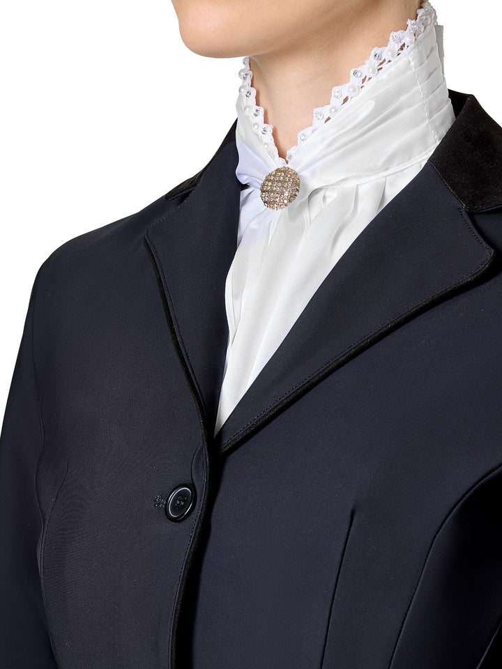 Equestrian Stockholm Riding Stock Queen White - Stock Tie - Kingdom Equestrian