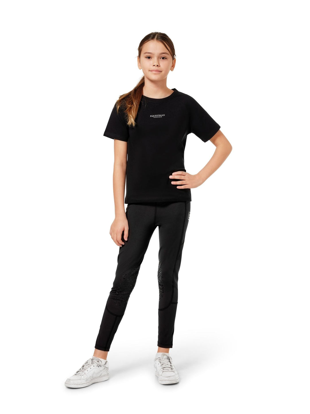 Equestrian Stockholm T-Shirt Young Rider Black - Top - Kingdom Equestrian