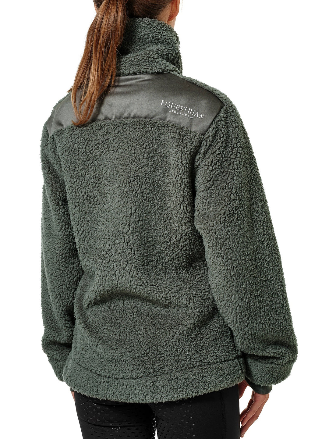 Equestrian Stockholm Teddy Fleece Jacket Avenue Green - Riding Jacket - Kingdom Equestrian