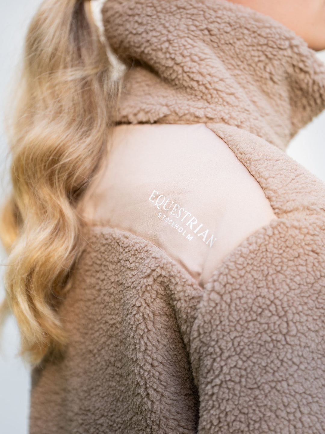 Equestrian Stockholm Teddy Fleece Jacket Sand - Riding Jacket - Kingdom Equestrian