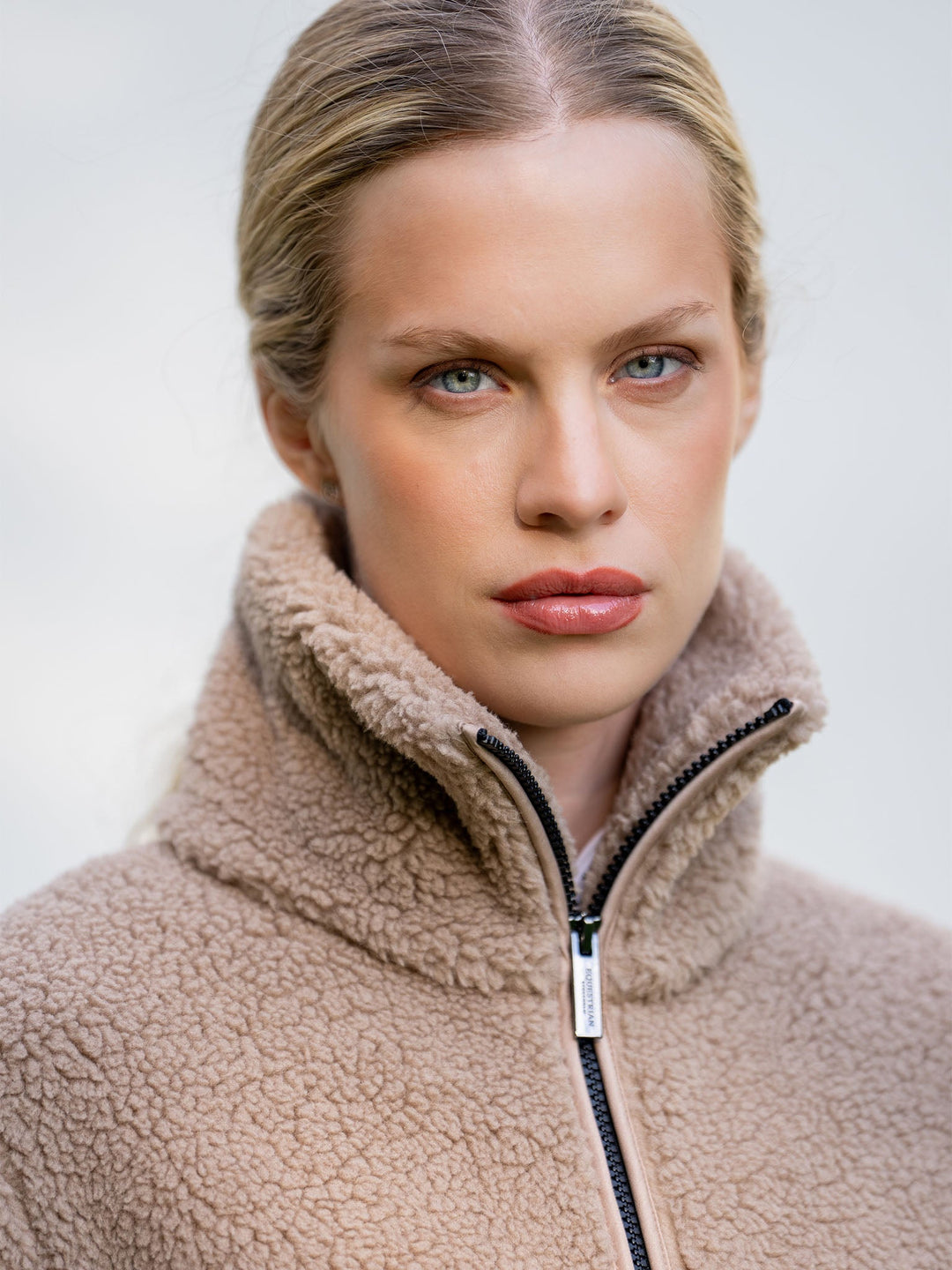 Equestrian Stockholm Teddy Fleece Jacket Sand - Riding Jacket - Kingdom Equestrian